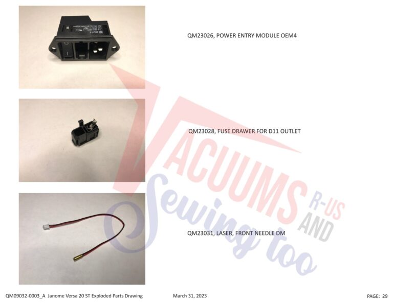 Janome QMPRO20VERSA-ST schematic page 22 preview