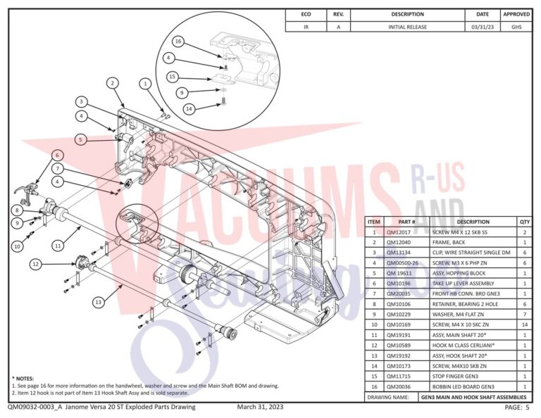 Janome QMPRO20VERSA-ST schematic page 27 preview