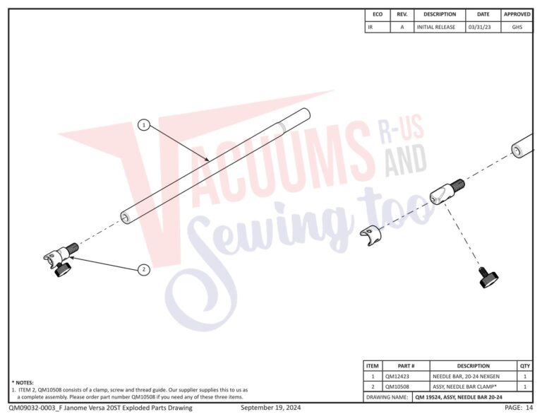 Janome QMPRO20VERSA-ST v1.1 schematic page 6 preview