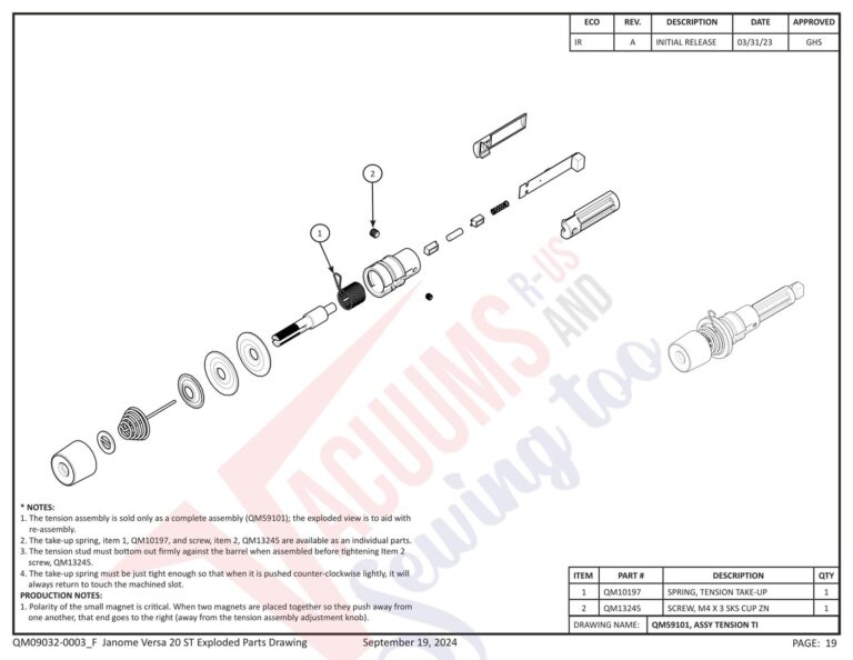 Janome QMPRO20VERSA-ST v1.1 schematic page 11 preview