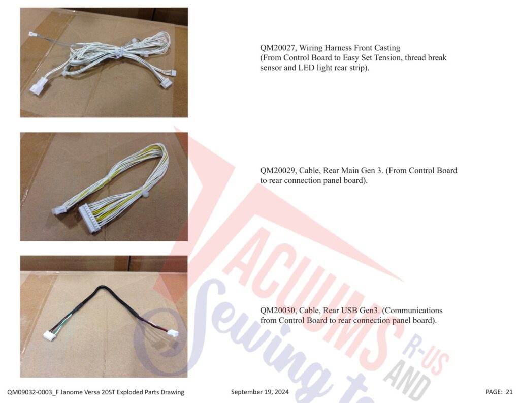 Janome QMPRO20VERSA-ST v1.1 exploded schematic diagram (page 14)