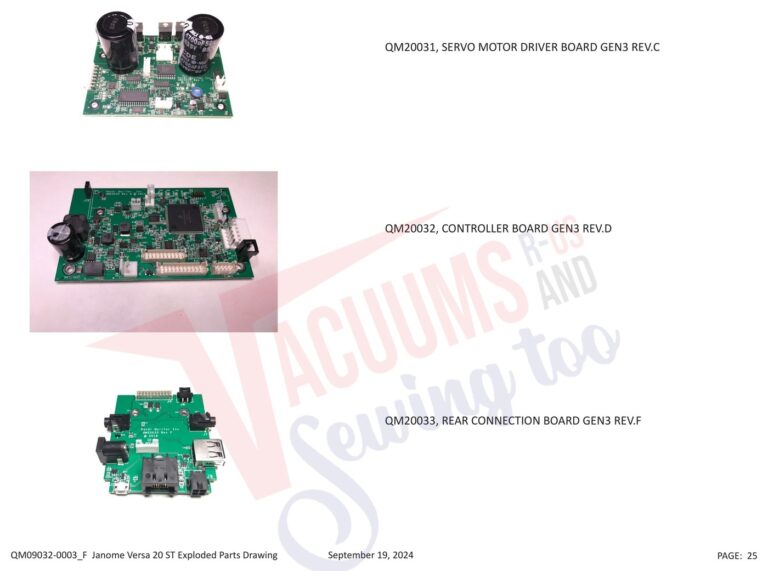 Janome QMPRO20VERSA-ST v1.1 schematic page 18 preview