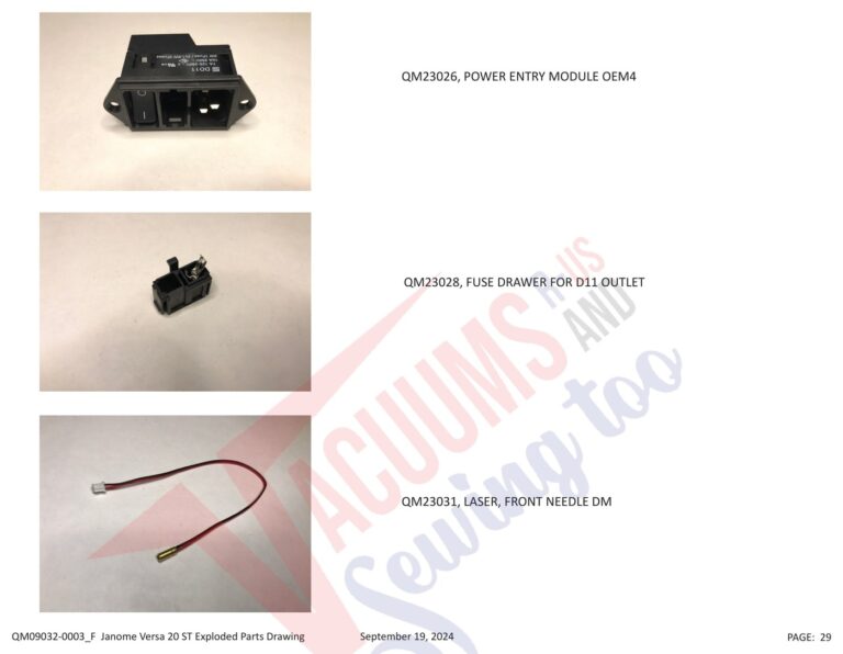 Janome QMPRO20VERSA-ST v1.1 schematic page 22 preview