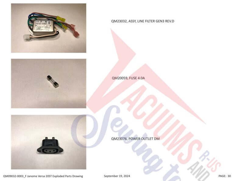 Janome QMPRO20VERSA-ST v1.1 schematic page 24 preview