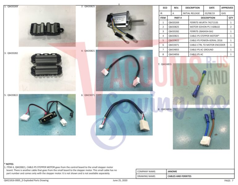 Janome QMPRO-STITCHER V5 schematic page 7 preview