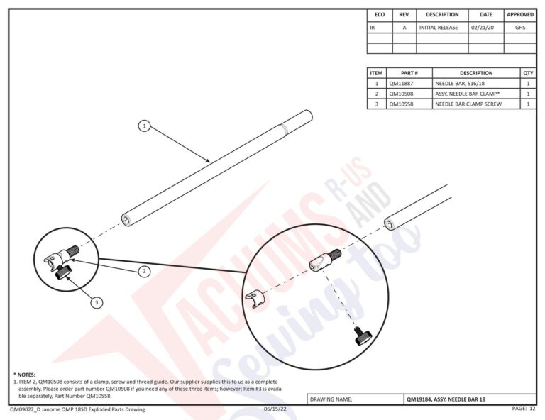 Janome QMPROVERSA schematic page 4 preview