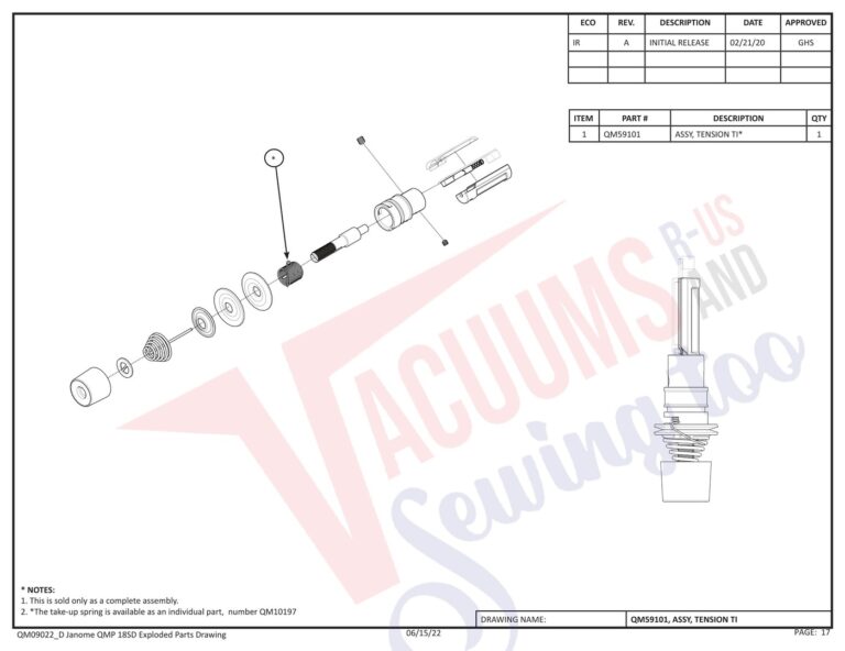 Janome QMPROVERSA schematic page 9 preview