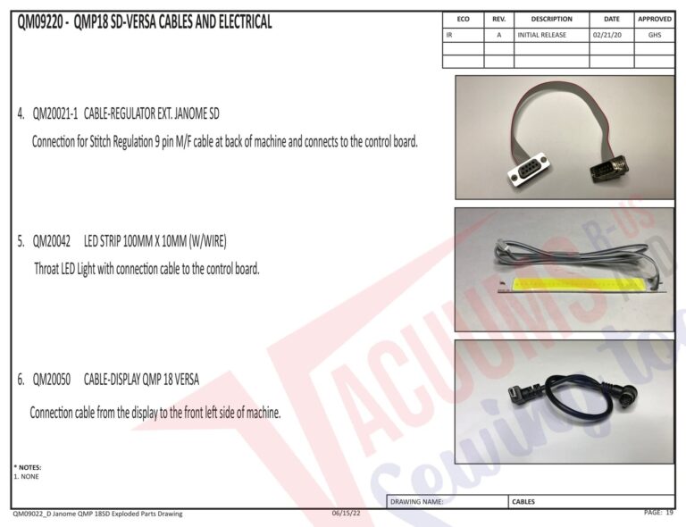 Janome QMPROVERSA schematic page 11 preview