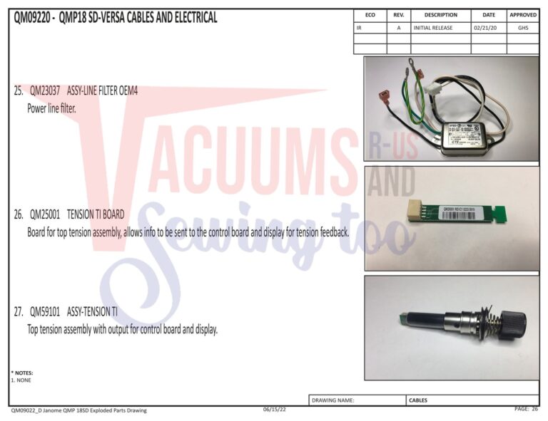 Janome QMPROVERSA schematic page 19 preview
