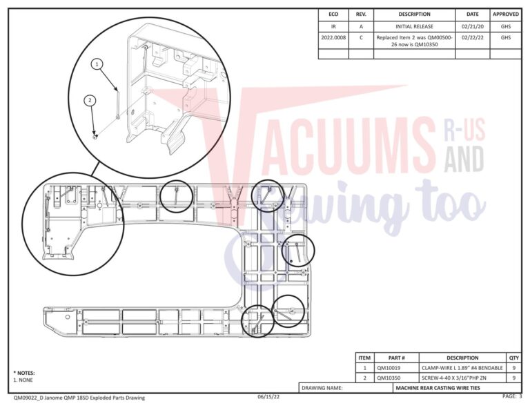 Janome QMPROVERSA schematic page 20 preview