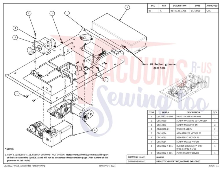 Janome prostitcher 20 schematic page 2 preview