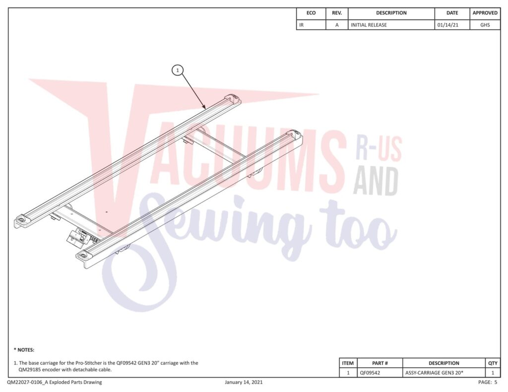 Janome prostitcher 20 exploded schematic diagram (page 10)