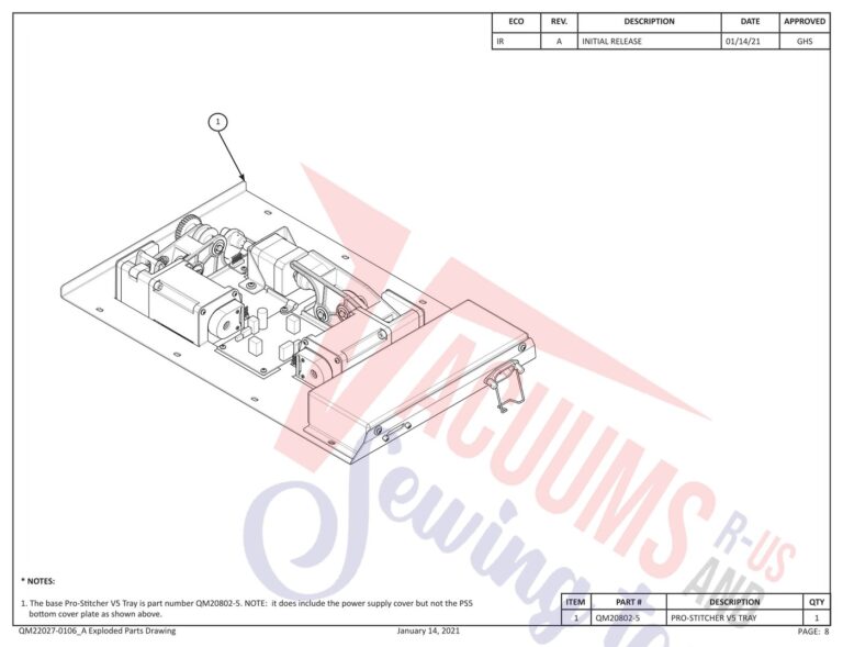 Janome prostitcher 20 schematic page 13 preview