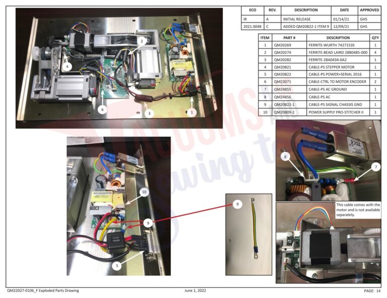 Janome QMPSTITCHER-20 V2 schematic page 7 preview