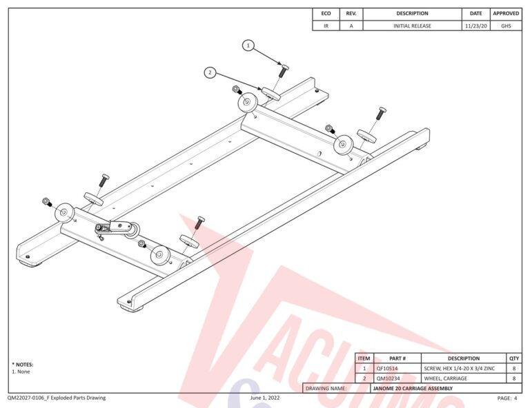 Janome QMPSTITCHER-20 V2 schematic page 11 preview