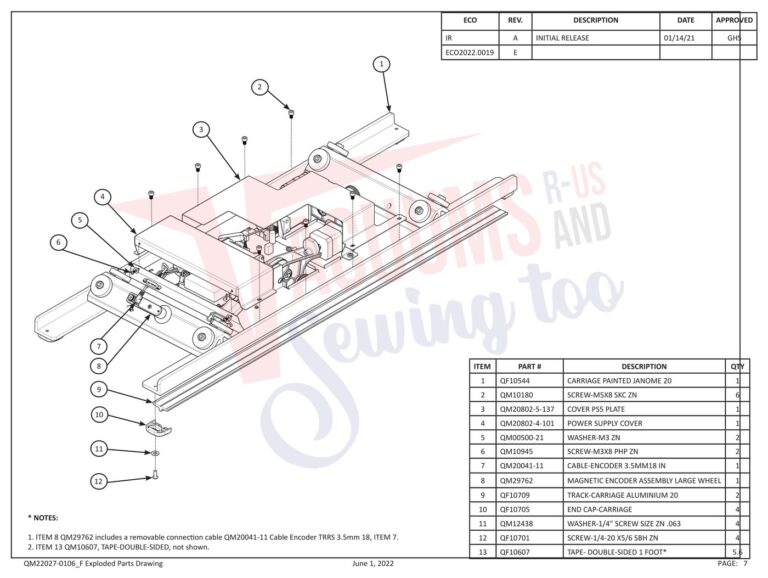 Janome QMPSTITCHER-20 V2 schematic page 14 preview