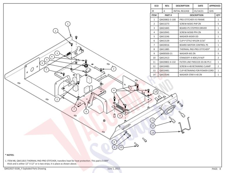 Janome QMPSTITCHER-20 V2 schematic page 15 preview