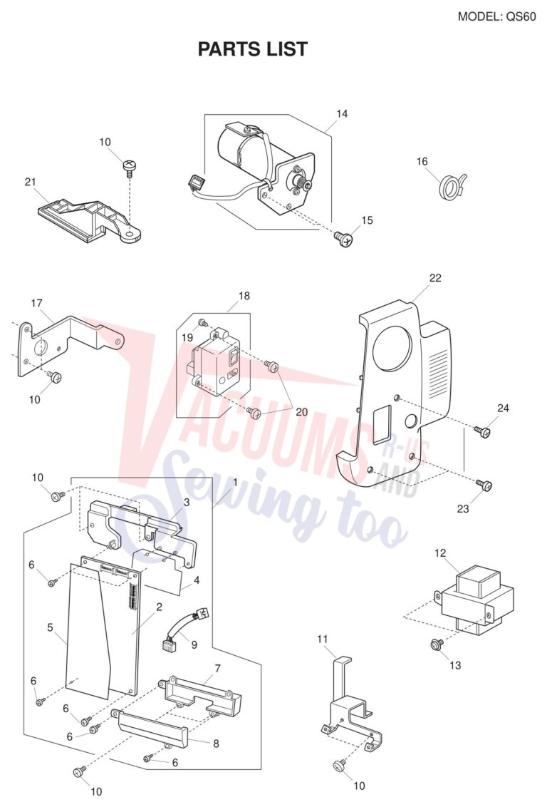 Necchi QS60 schematic page 3 preview