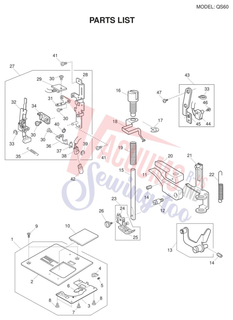 Necchi QS60 schematic page 6 preview