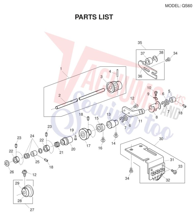 Necchi QS60 schematic page 10 preview
