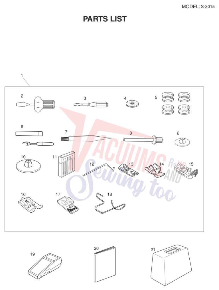 Janome S-3015 V2 schematic page 2 preview