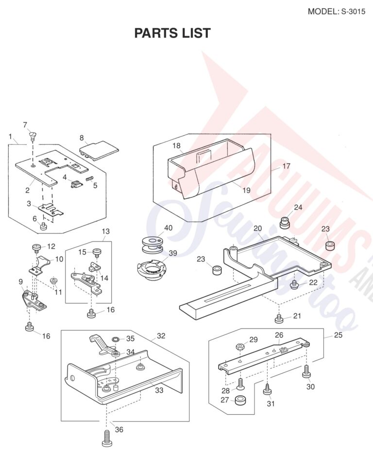 Janome S-3015 V2 schematic page 3 preview