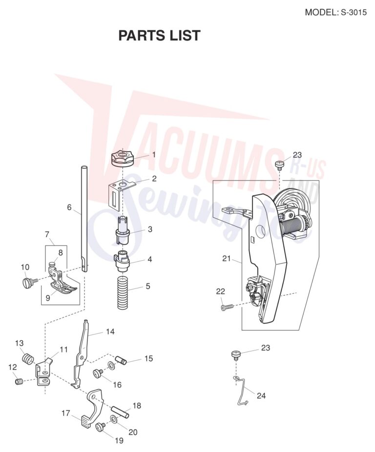 Janome S-3015 V2 schematic page 4 preview
