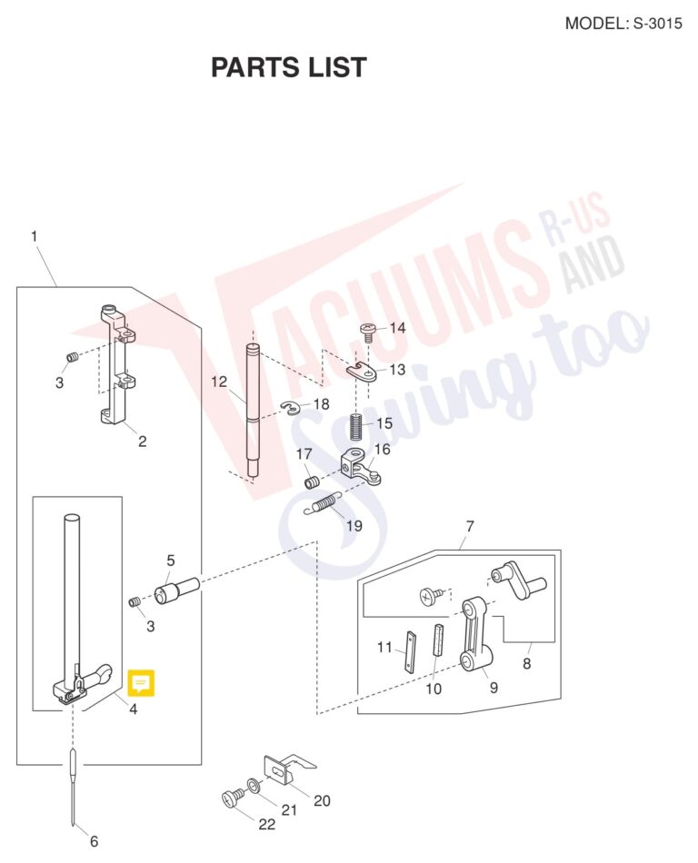 Janome S-3015 V2 schematic page 5 preview