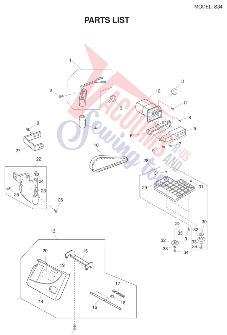 Necchi S34 schematic page 7 preview