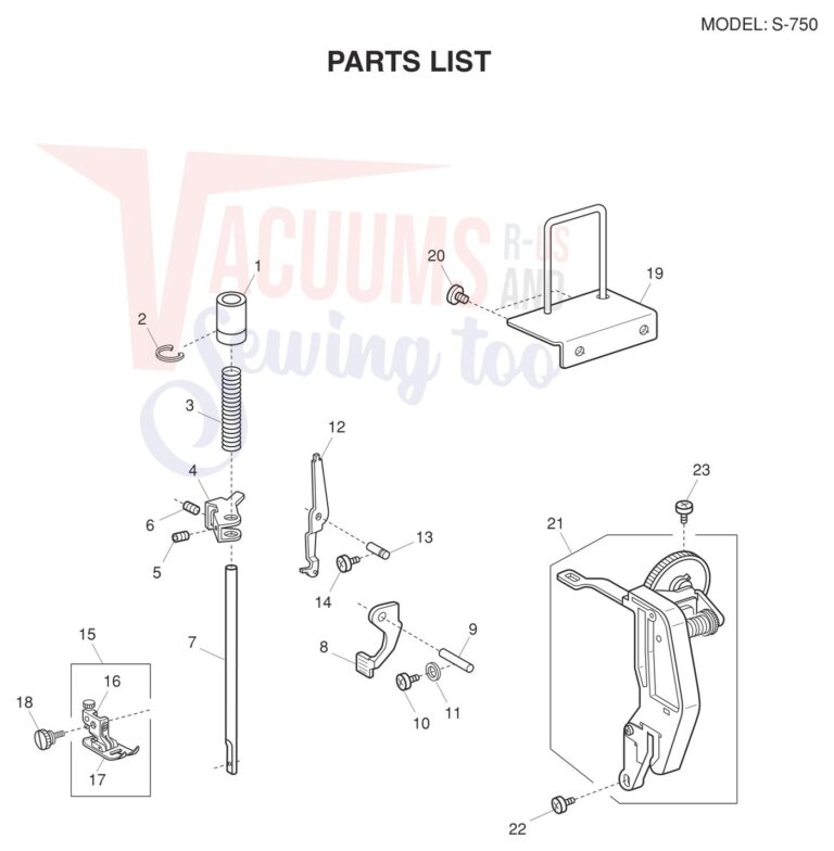 Janome S750 schematic page 2 preview