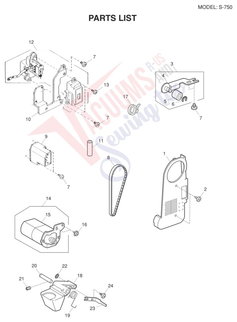 Janome S750 schematic page 8 preview