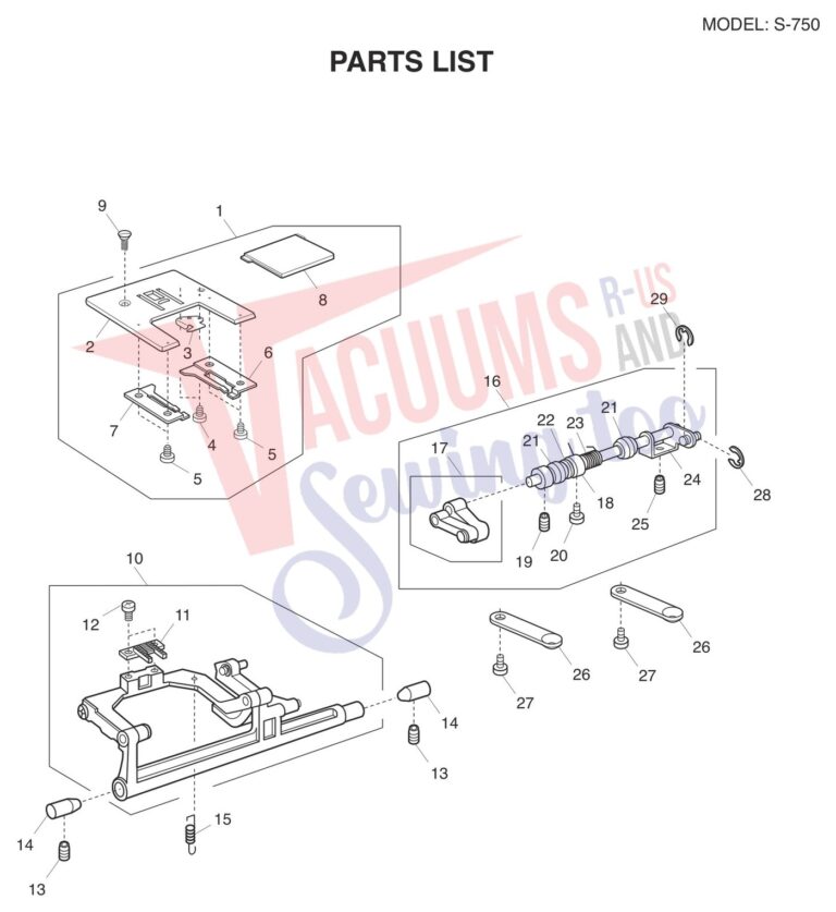 Janome S-750 schematic page 6 preview
