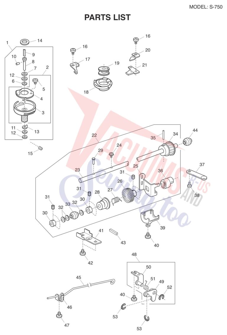 Janome S-750 schematic page 7 preview