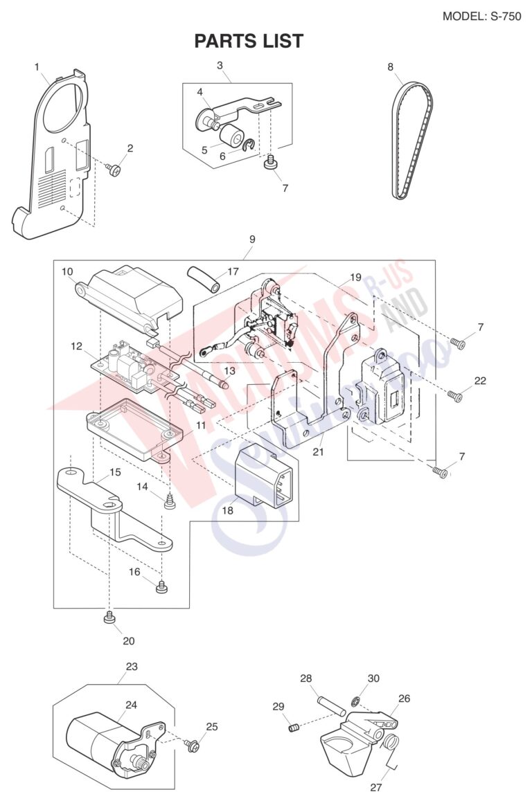 Janome S-750 schematic page 8 preview