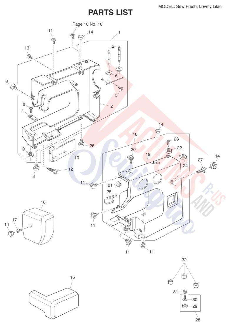 Janome Lovely Lilac schematic page 1 preview
