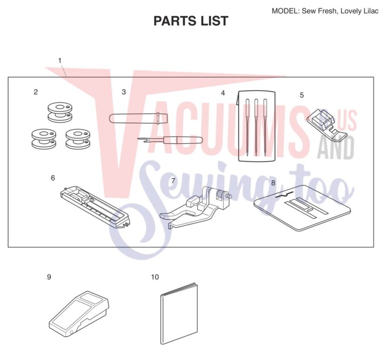 Janome Lovely Lilac schematic page 9 preview