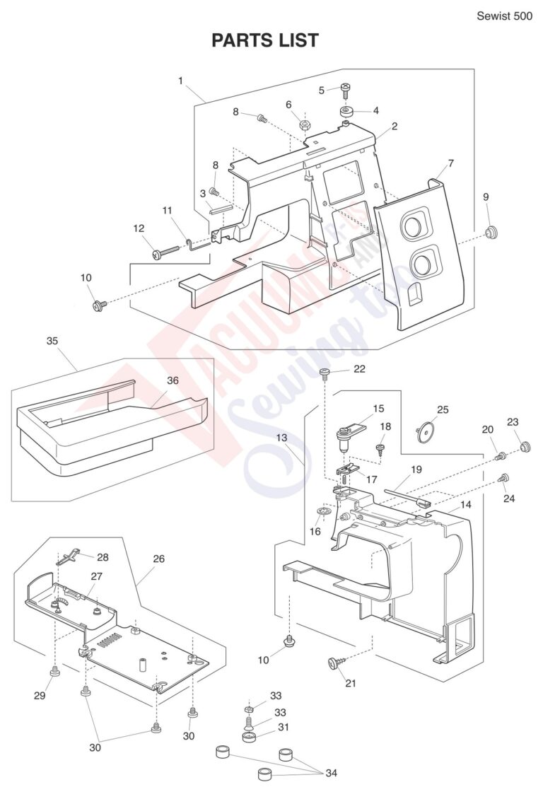 Janome 500 V2 schematic page 4 preview