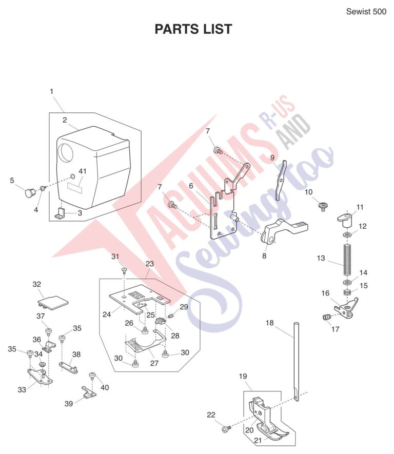 Janome 500 V2 schematic page 5 preview