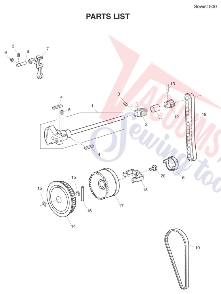 Janome 500 V2 schematic page 8 preview