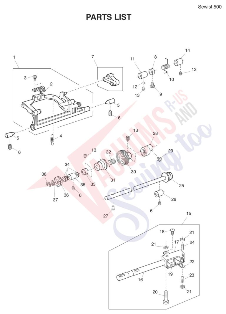 Janome 500 V2 schematic page 9 preview