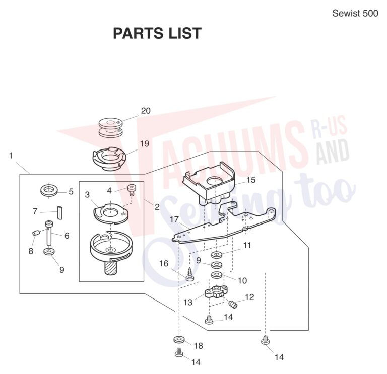 Janome 500 V2 schematic page 10 preview