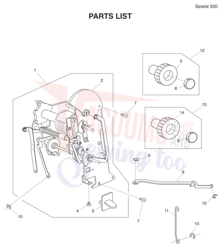 Janome 500 V2 schematic page 11 preview
