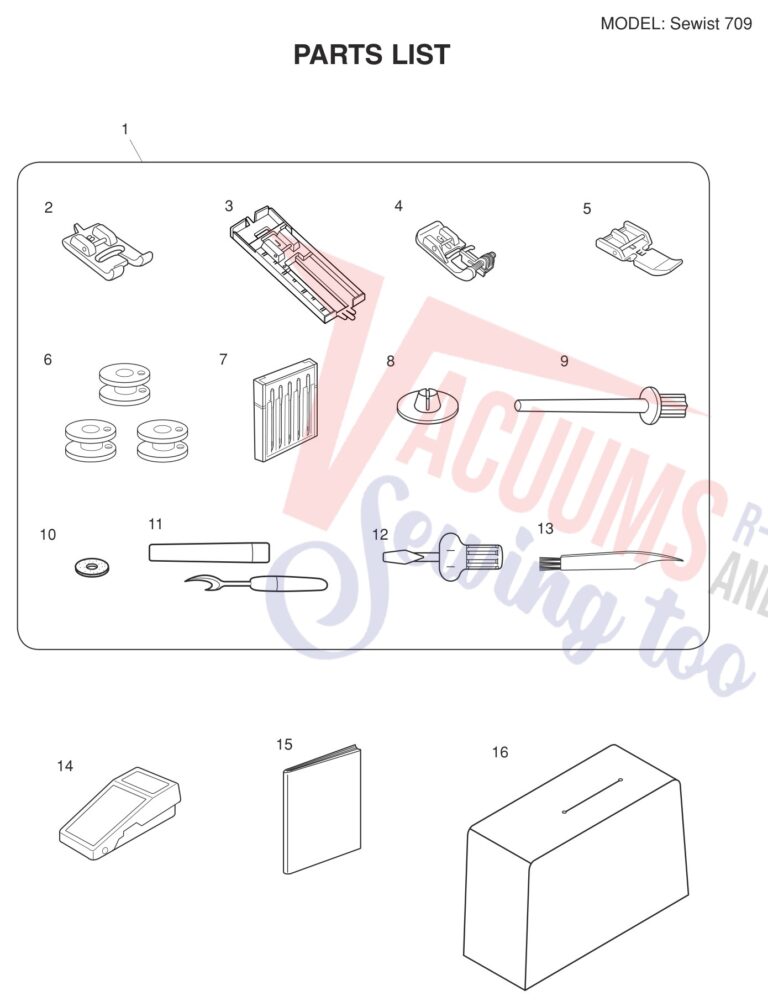 Janome Sewist 709 schematic page 2 preview