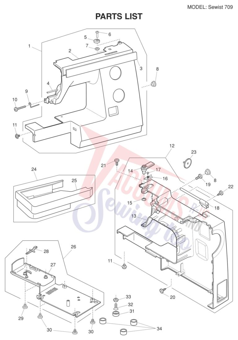 Janome Sewist 709 schematic page 3 preview