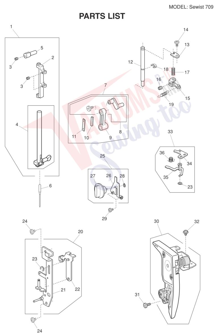 Janome Sewist 709 schematic page 5 preview