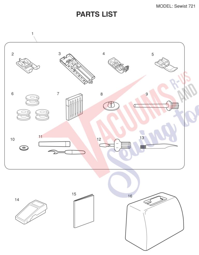 Janome Sewist 721 schematic page 3 preview