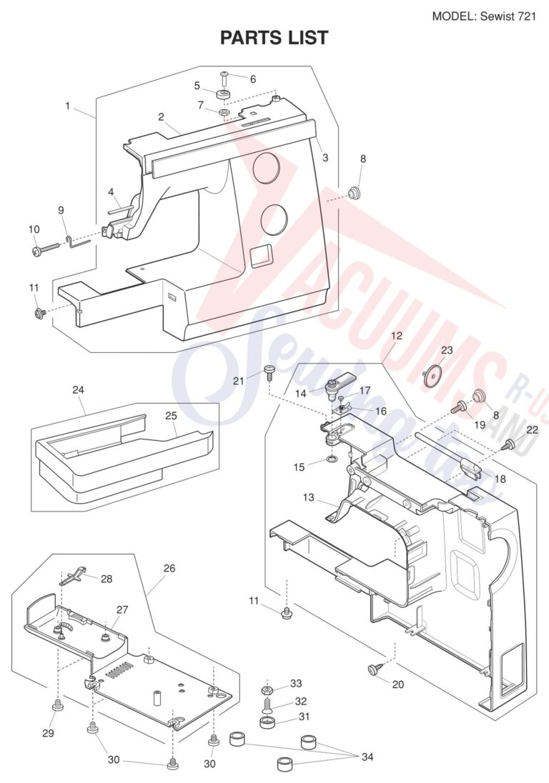 Janome Sewist 721 schematic page 4 preview