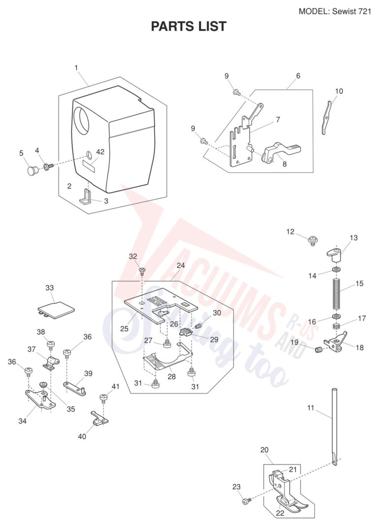 Janome Sewist 721 schematic page 5 preview