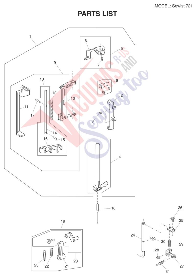 Janome Sewist 721 schematic page 6 preview