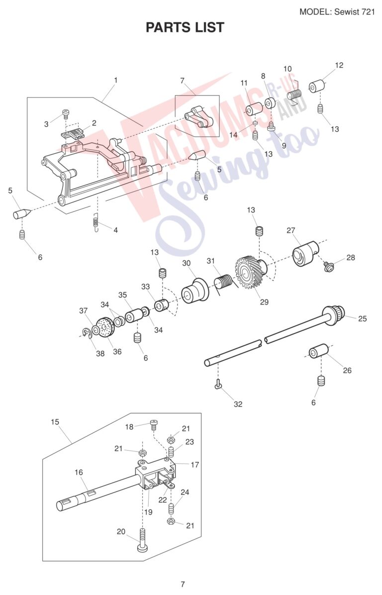 Janome Sewist 721 schematic page 9 preview